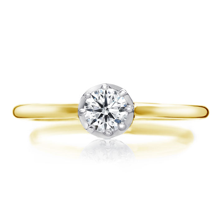 ミルクラウン2 婚約指輪［選べるダイヤ品質・30日返品保証］ – 結婚